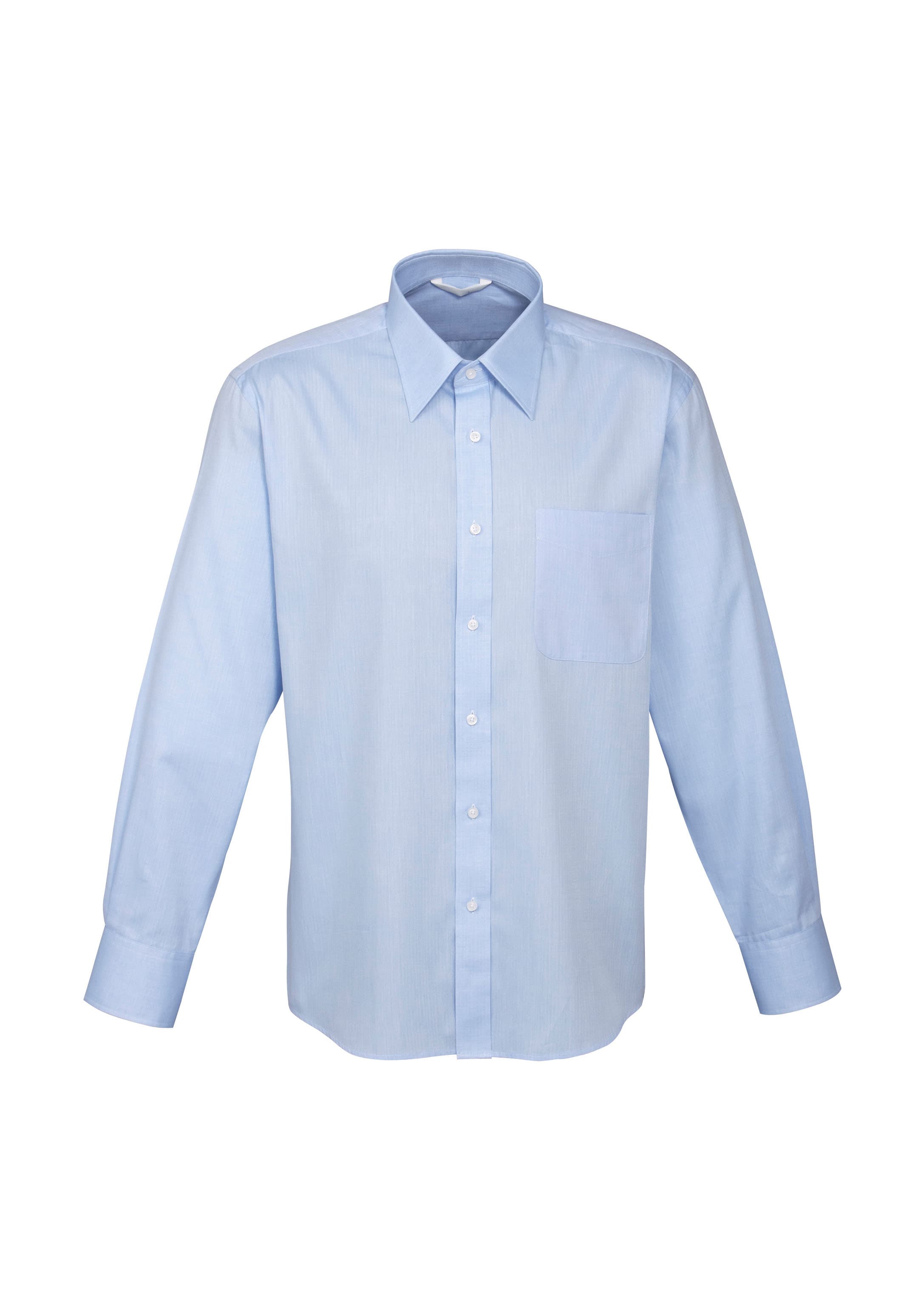Luxe Mens Long Sleeve Shirt — Blue