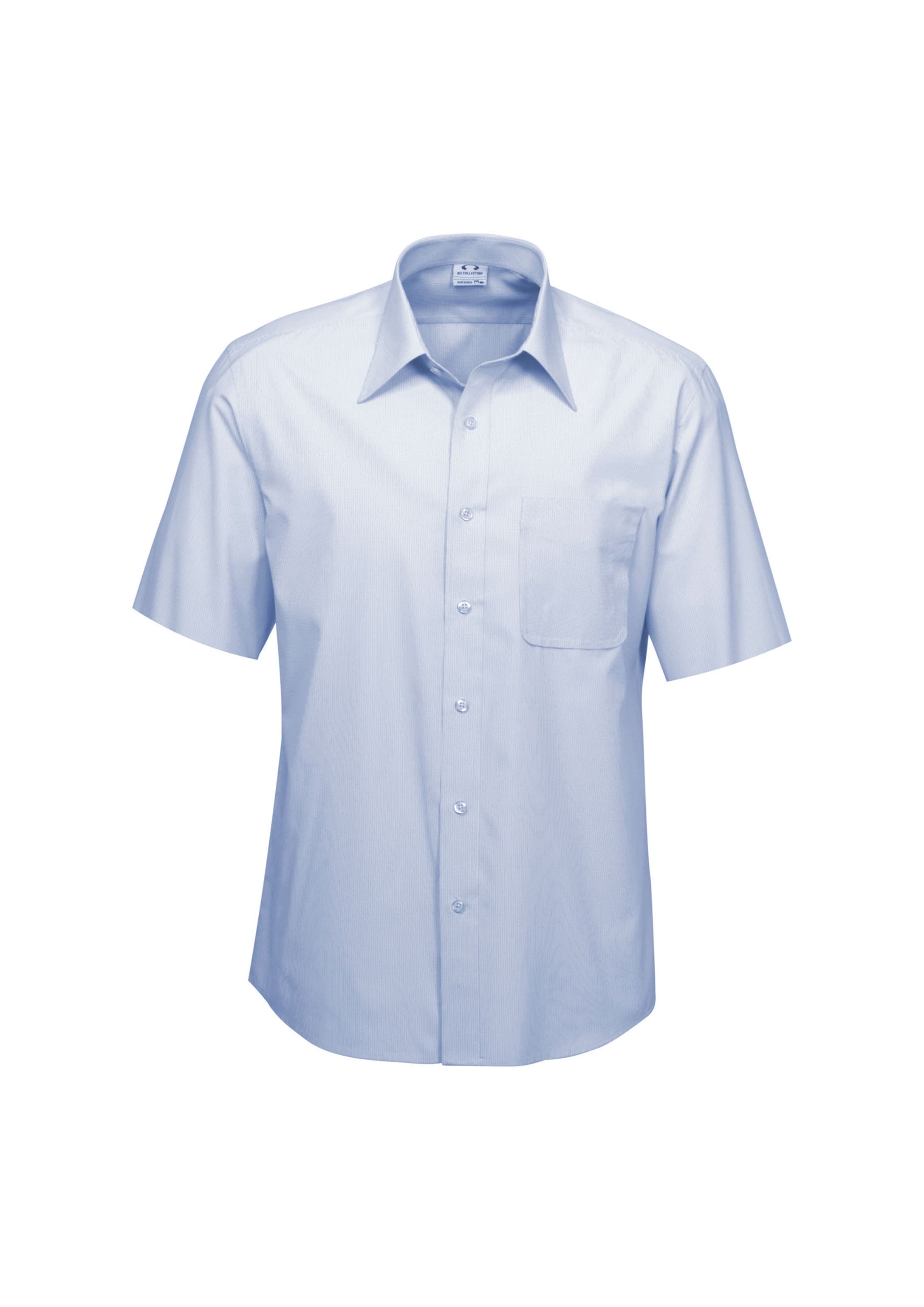 Ambassador Mens Short Sleeve Shirt — Blue