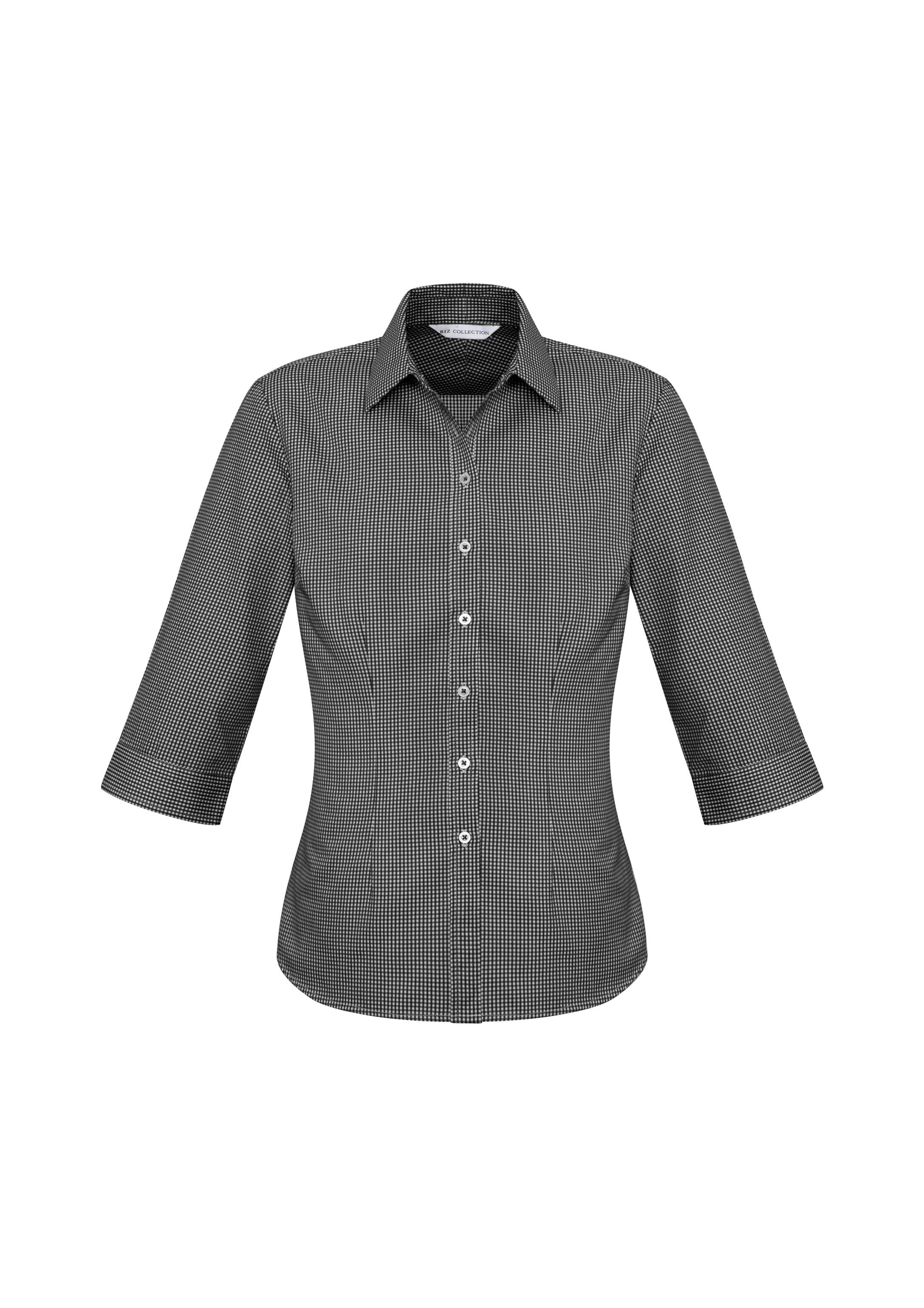 Ellison Womens 3/4 Sleeve Shirt — Black