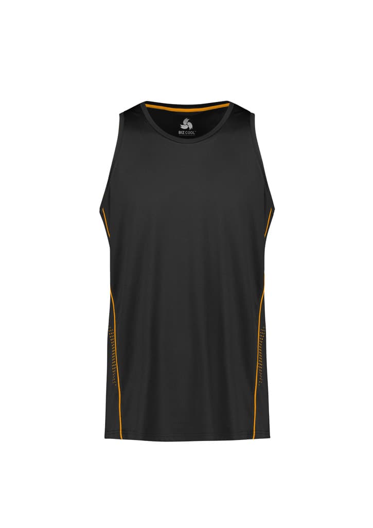 Balance Mens Singlet — Black/Gold