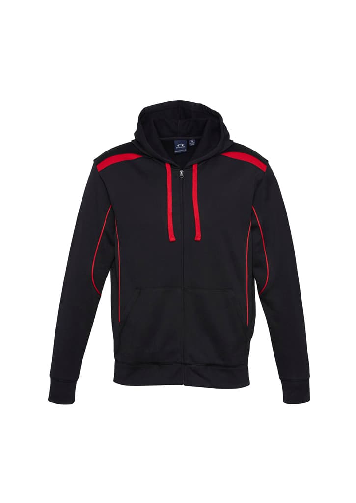 United Mens Hoodie — Black/Red