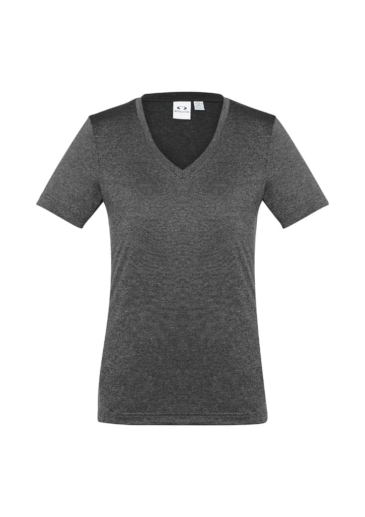 Aero Womens Short Sleeve Tee — Black Marle