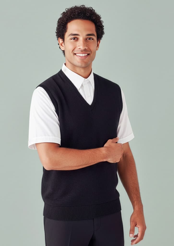 Milano Mens Vest — Black
