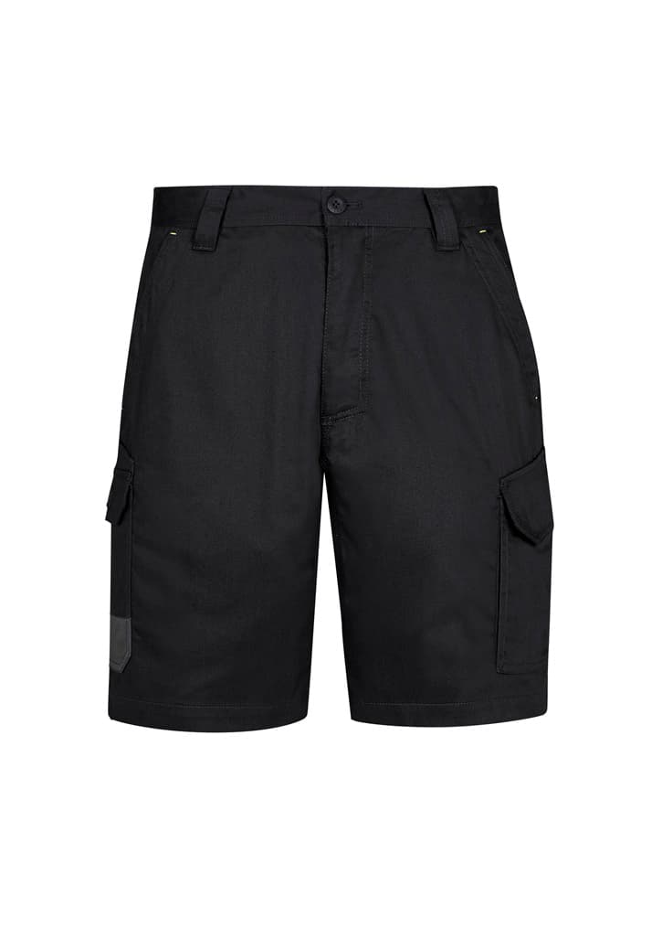 Mens Summer Cargo Short — Black