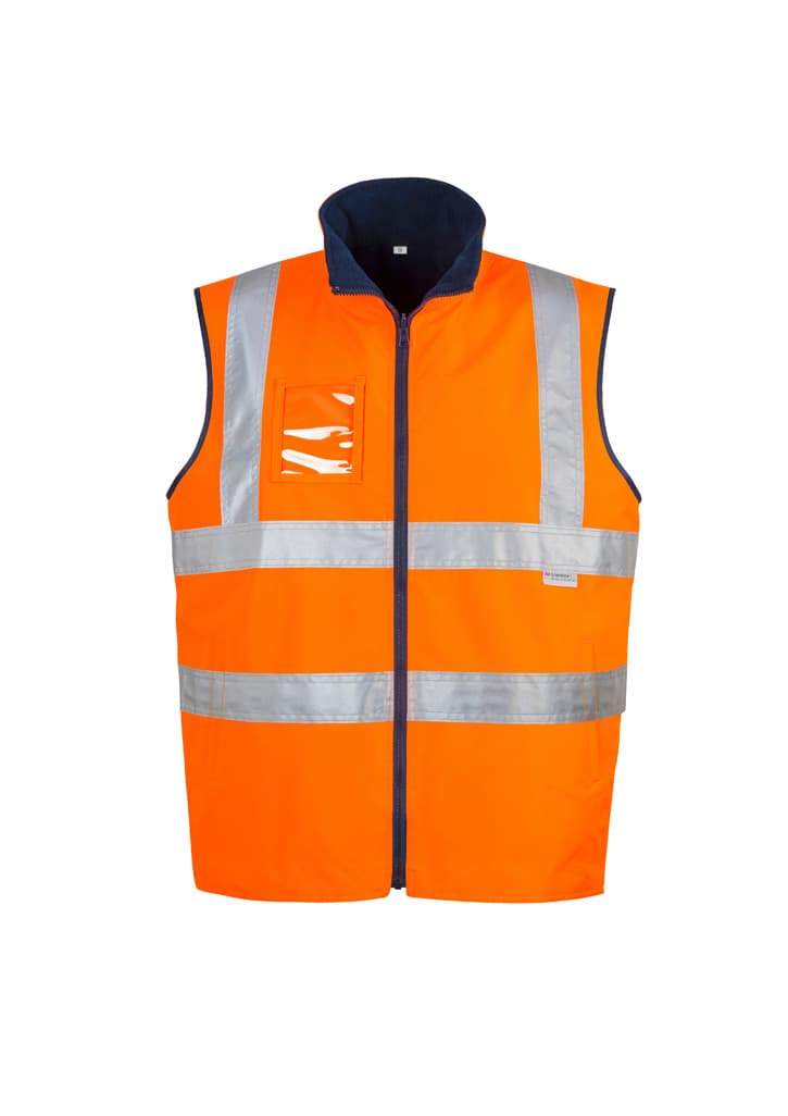 Mens Hi Vis Lightweight Waterproof Vest — Orange