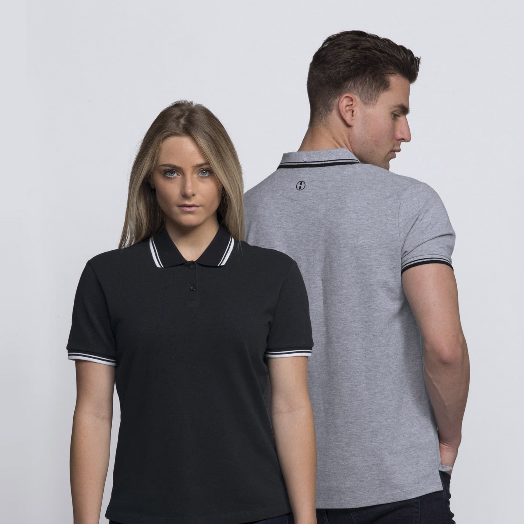 smpli Womens Stanton Polo — Black/White