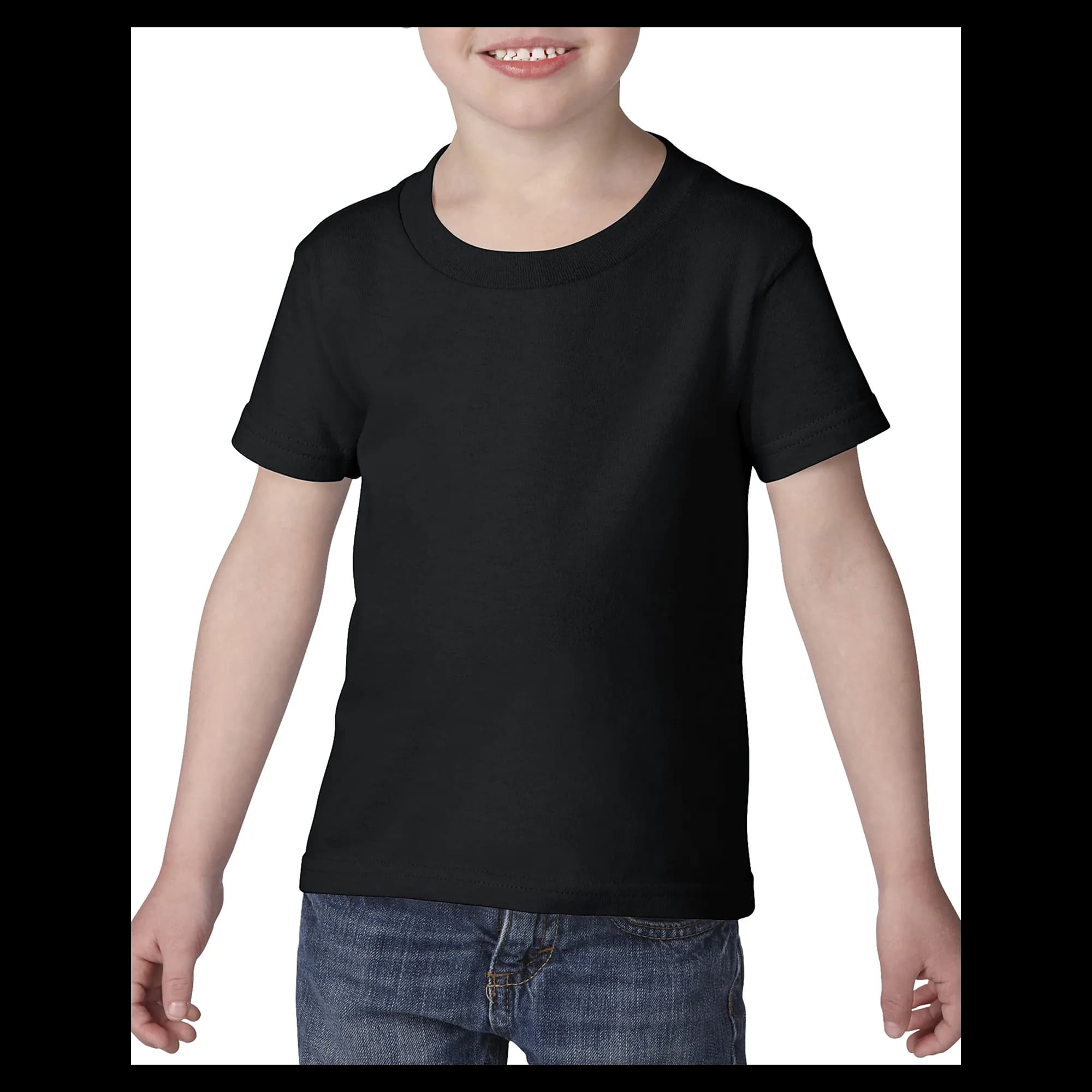 5100P Gildan Heavy Cotton Toddler T-Shirt — Black