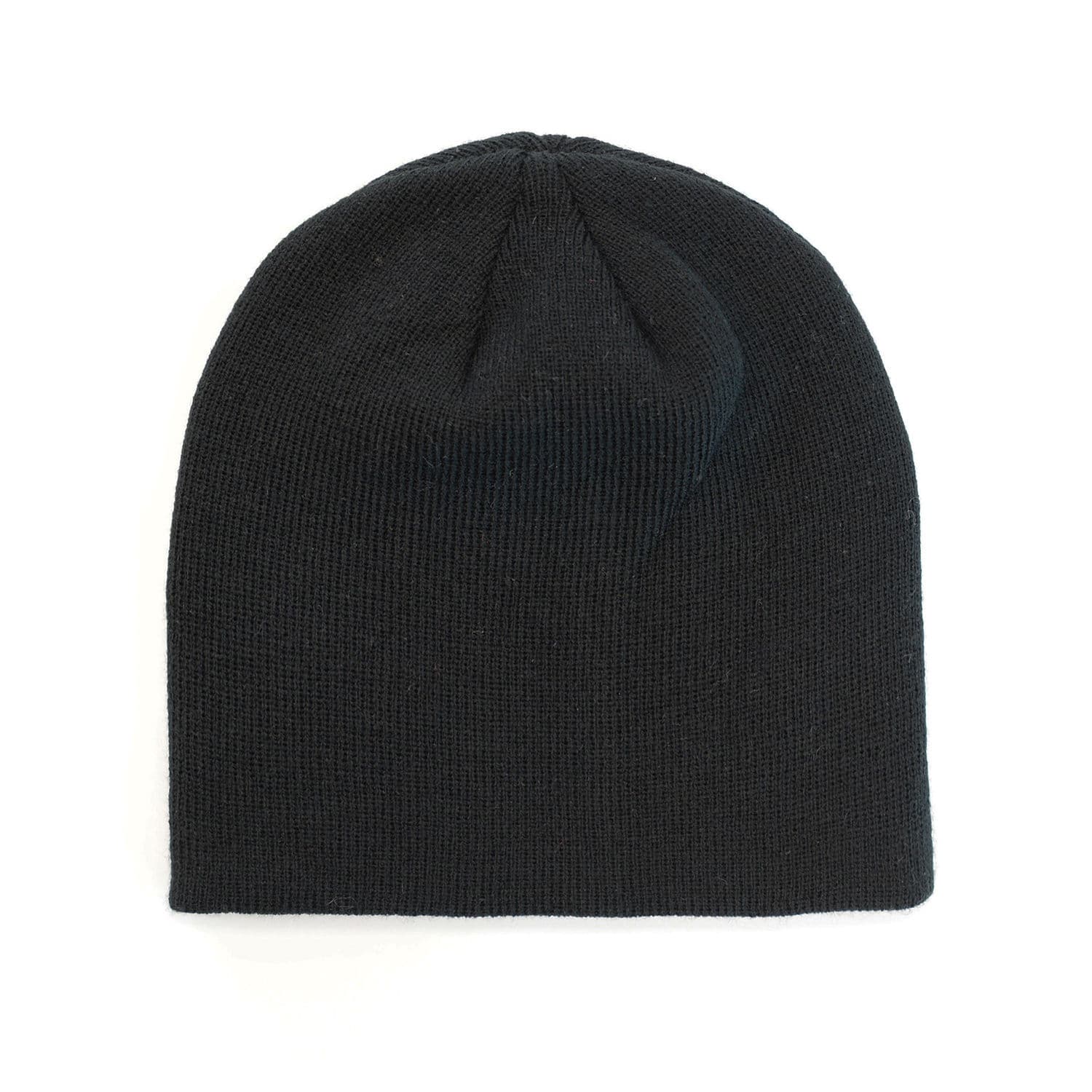 5002 Headwear24 Skull Beanie — Black