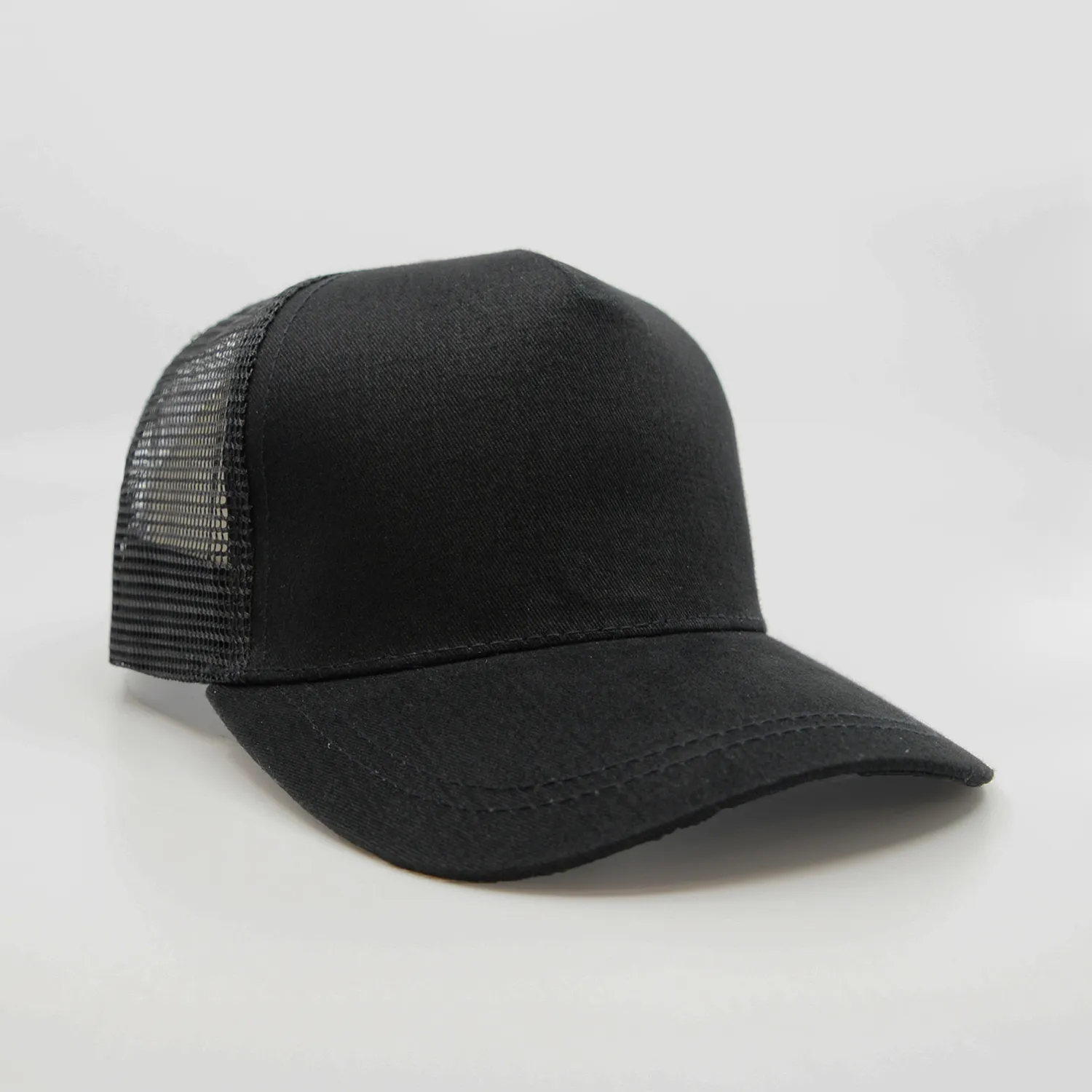 5003 Headwear24 Mac Trucker — Black Black