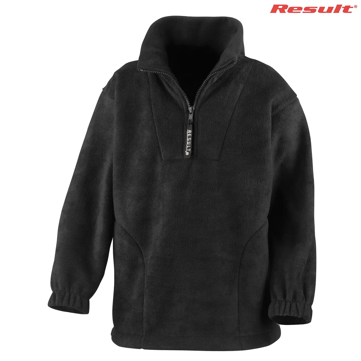 R033B Result Youth Polartherm Qtr. Zip Top — Black