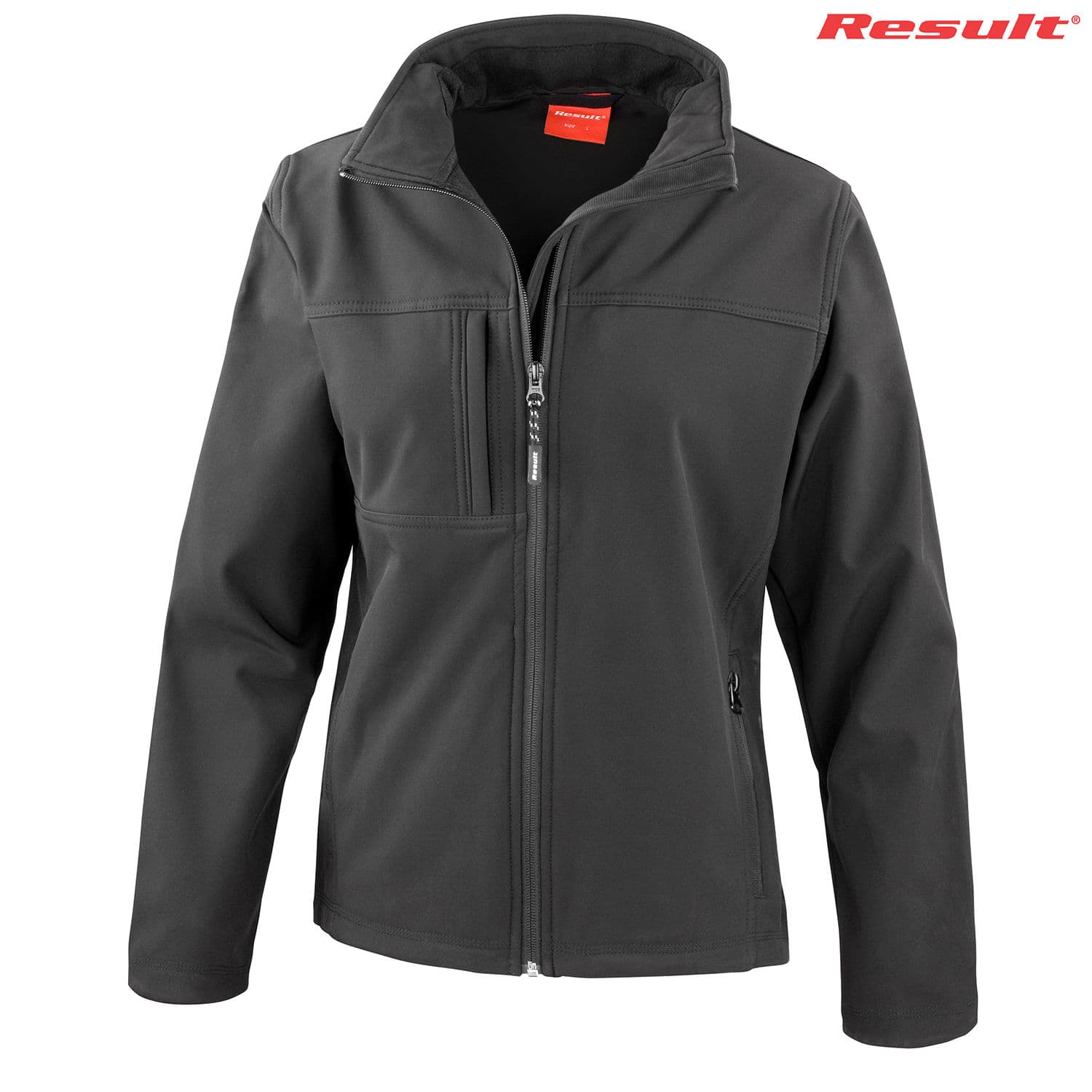 R121F Result Ladies Classic Softshell Jacket — Black