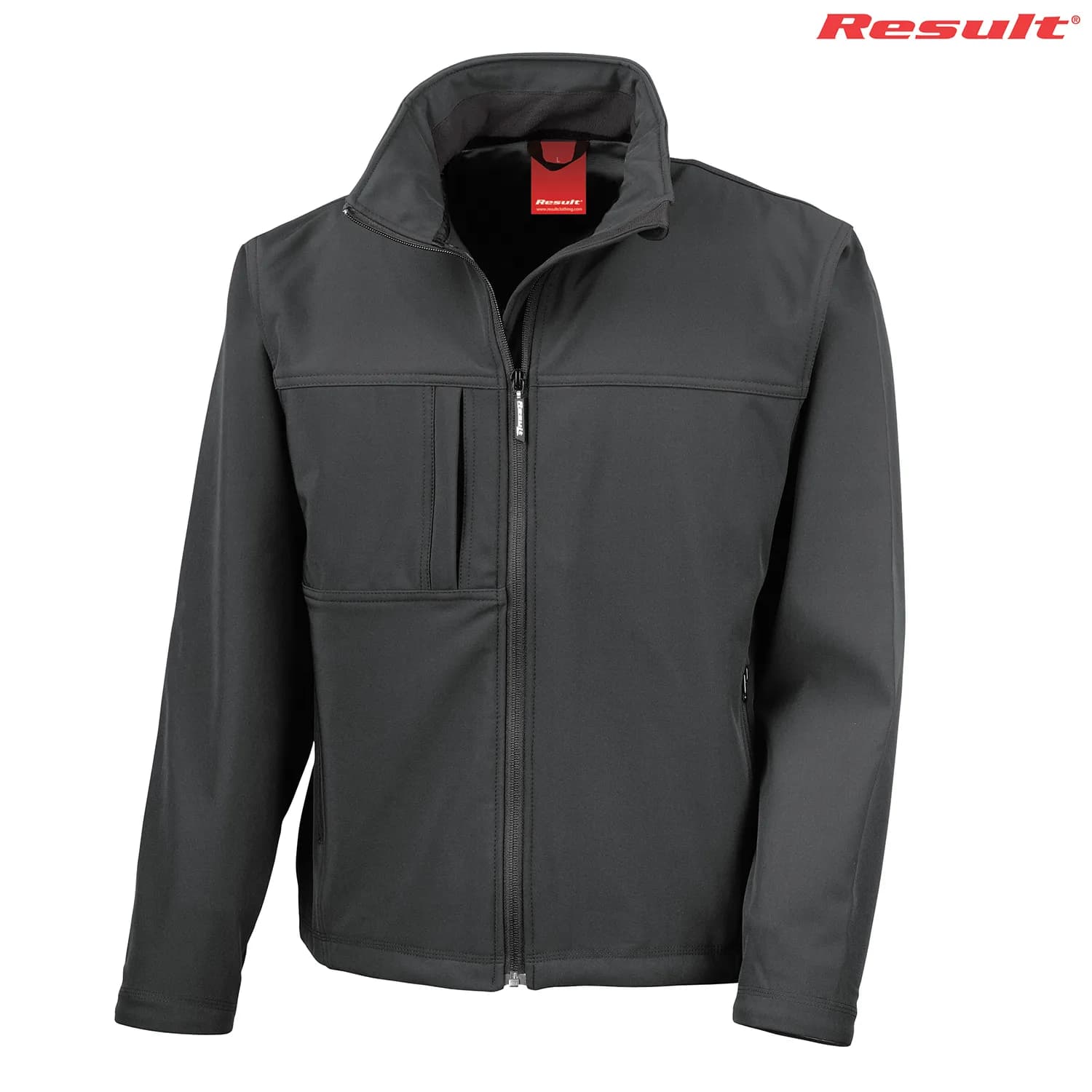 R121M Result Adults Classic Soft Shell — Black