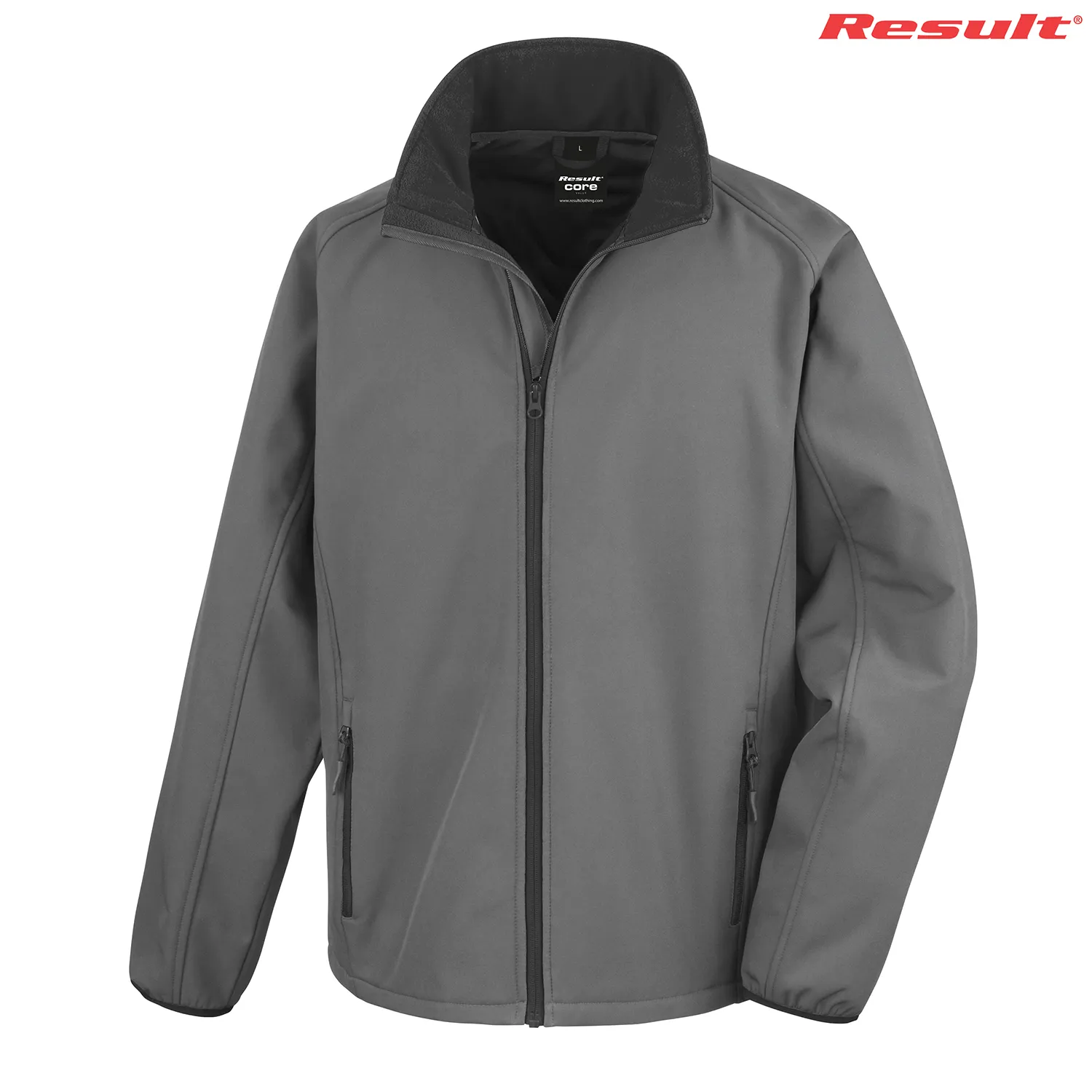 R231M Result Adult Printable Softshell Jacket- Clearance — Grey