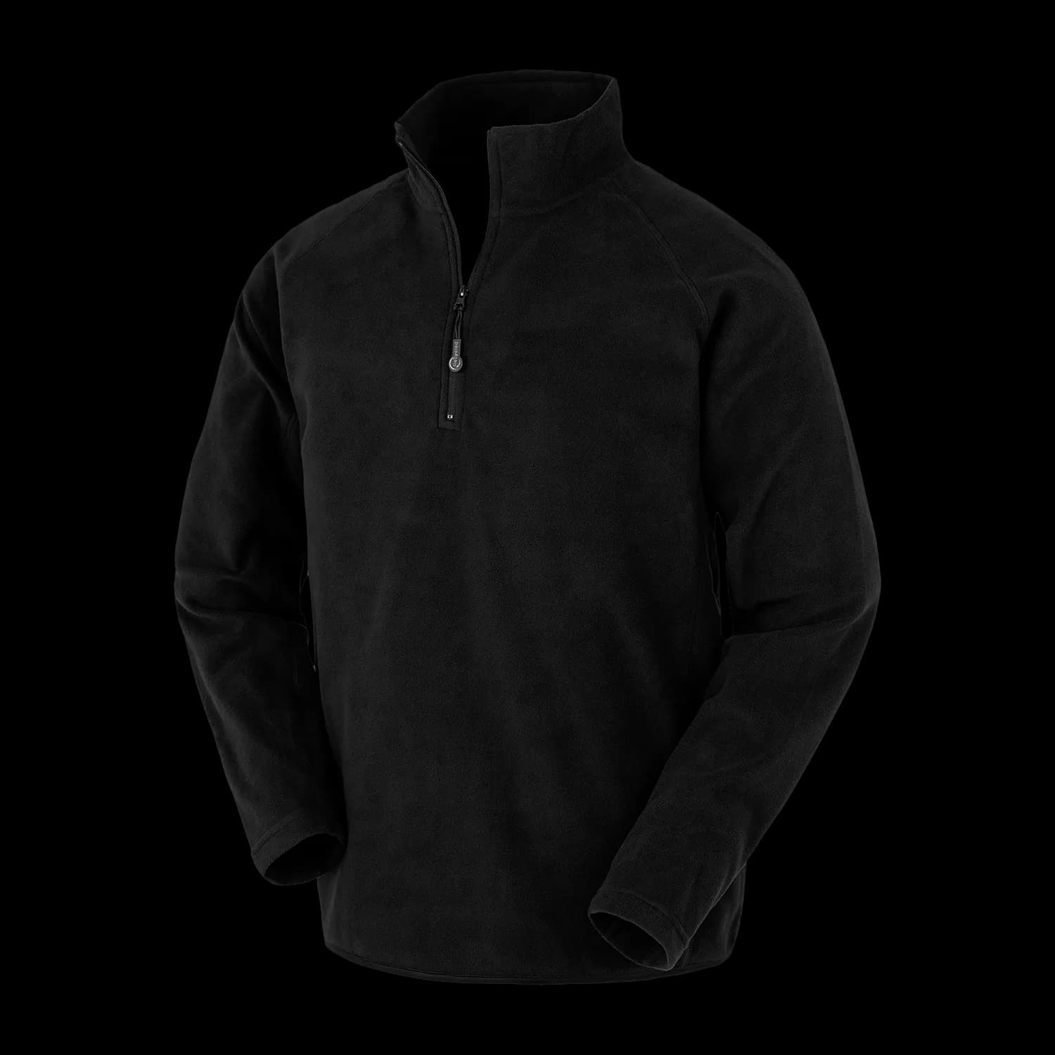 R905X Result Recycled PET Adult Qtr.Zip Fleece Top — Black