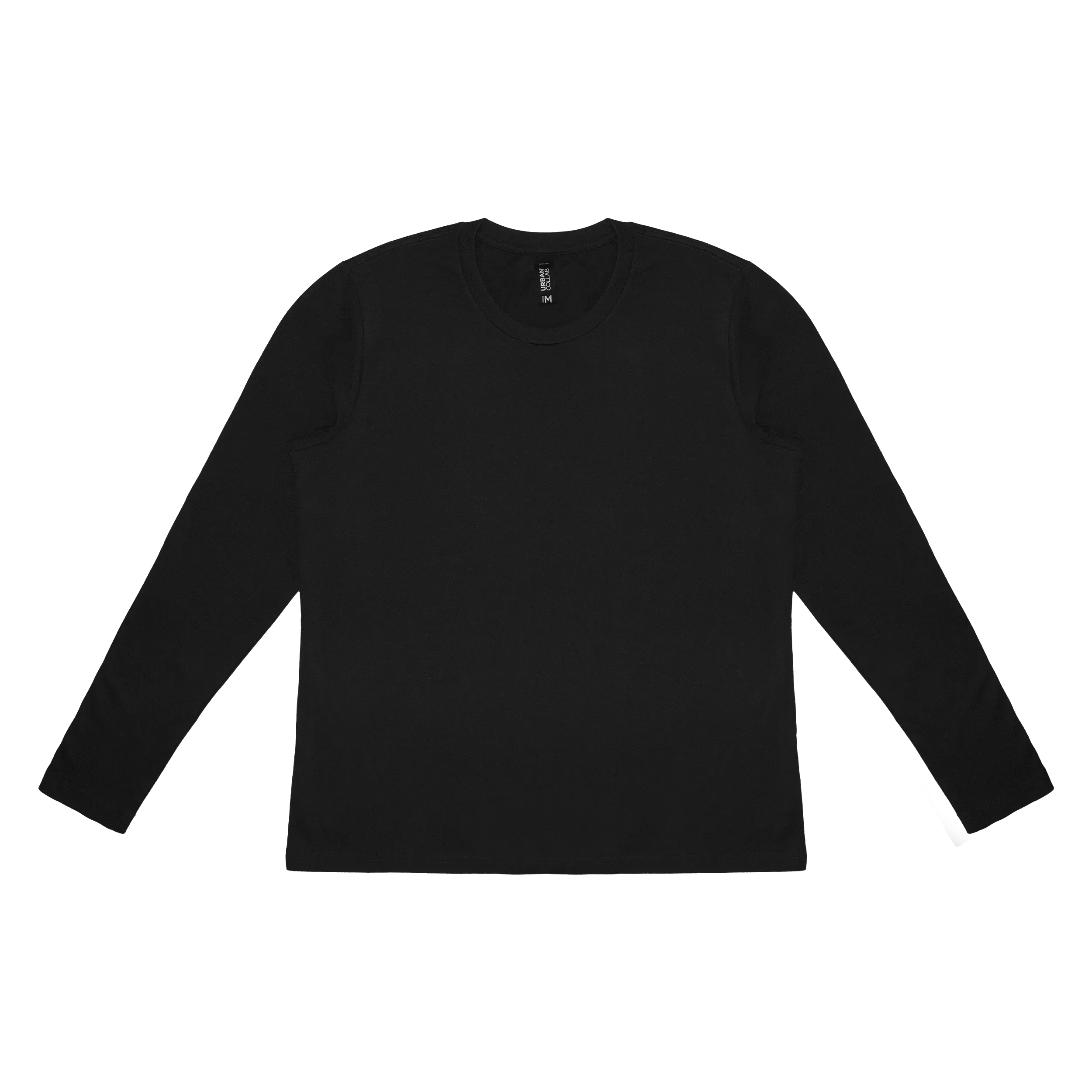UCLT180L Urban Collab The SET Ladies Long Sleeve Tee — Black