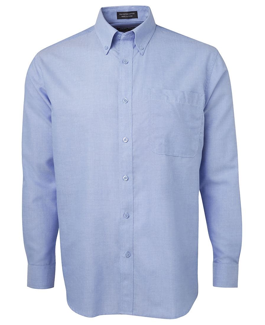 JB's L/S OXFORD SHIRT LT BLUE -S — Light Blue