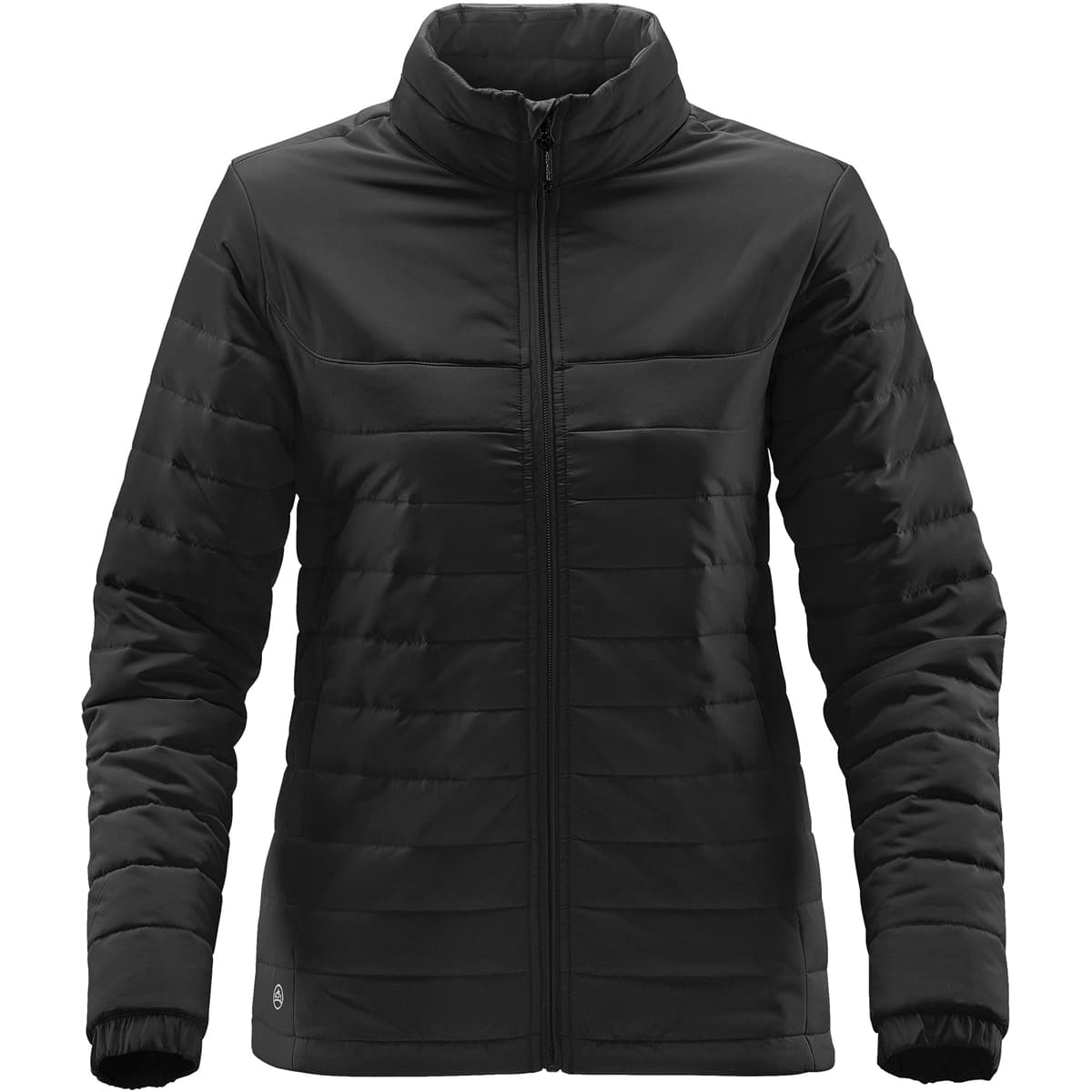 WOMENS NAUTILUS QUILTED JACKET — Black