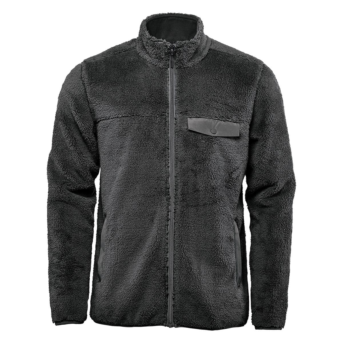 MENS BERGEN SHERPA FLEECE JACKET — Black