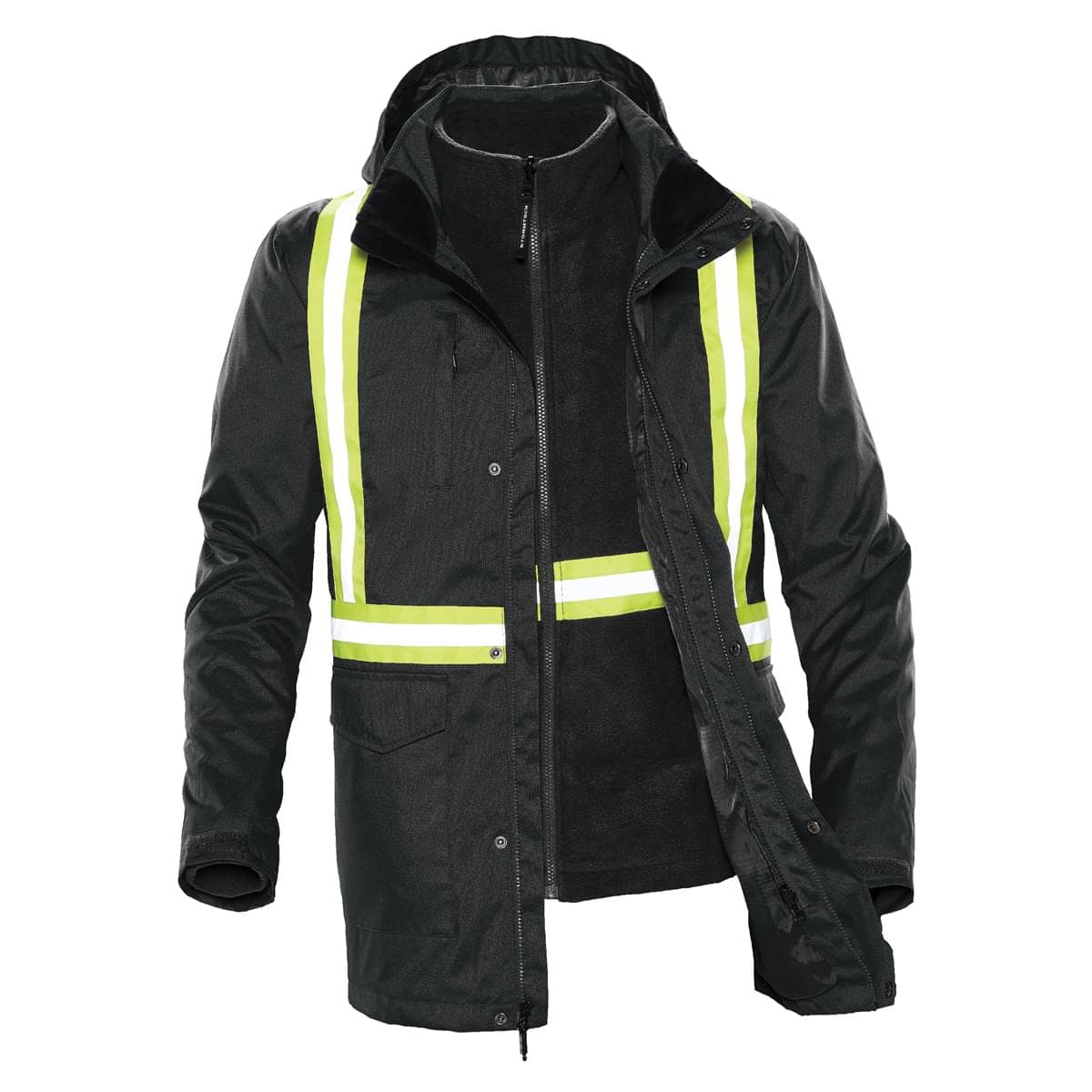 Unisex Vortex HD 3-in-1 Reflective System Parka — Black